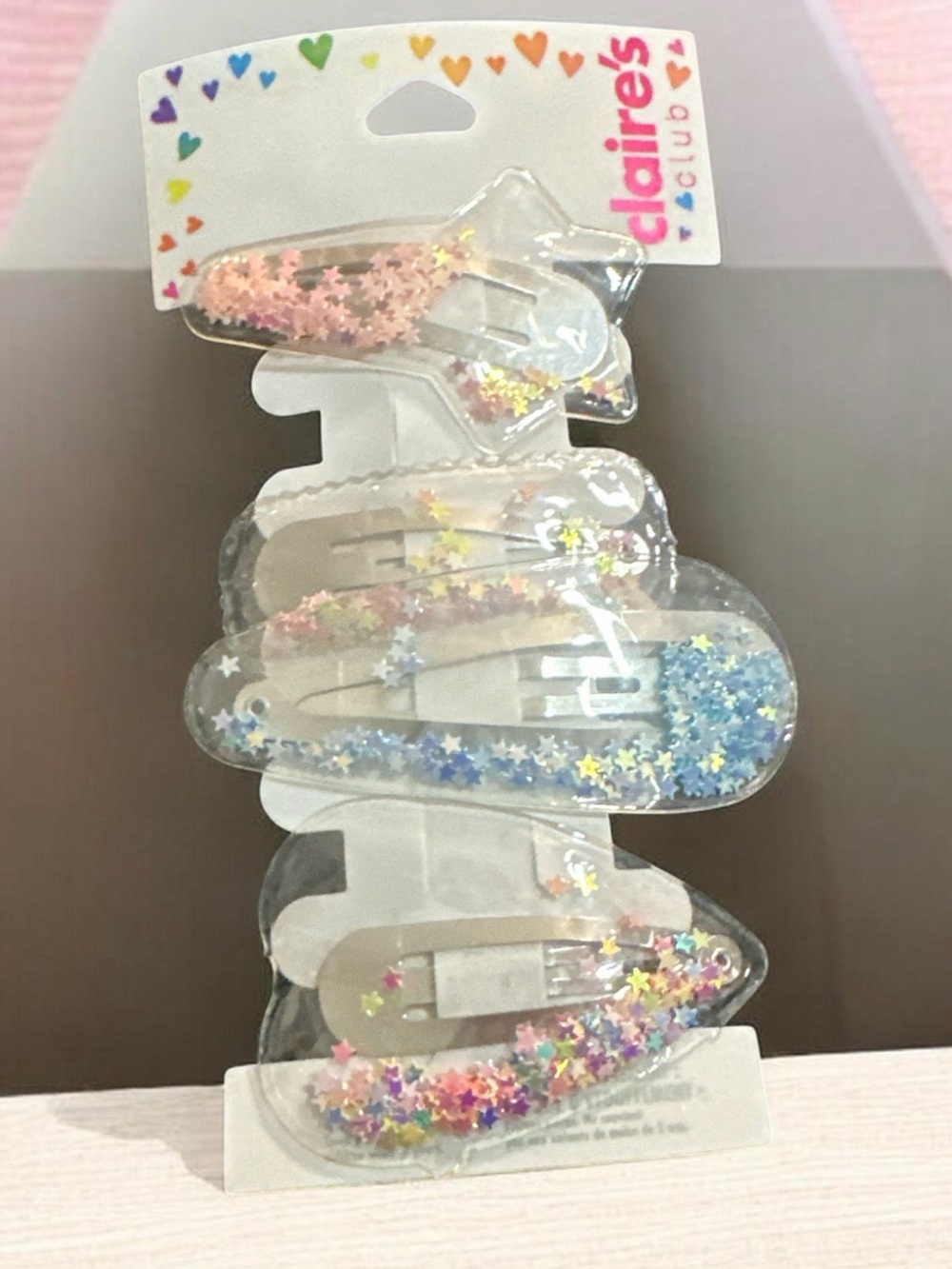 Claire's Glitter Star Hair Clips - Pink, Blue, Multicolor
1062